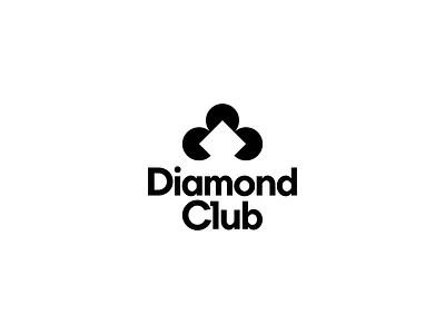 Diamond Club Casino bet branding cards casino club diamond gamble gaming igaming illustration logo logotype minimal money poker prize sale texas type