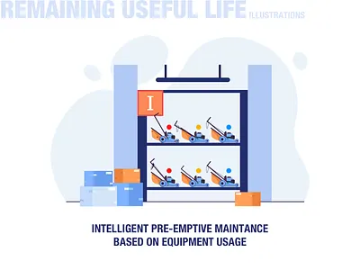 Remaining Useful Life Illustrations illustration visual design