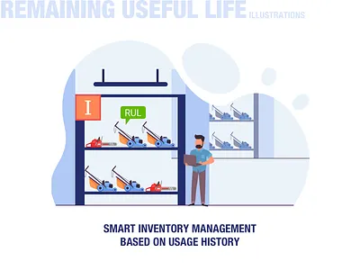 Remaining Useful Life Illustration illustration remaining useful life remaining useful life visual design