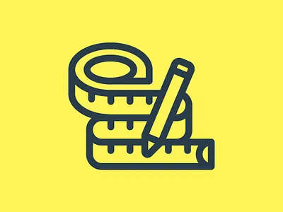 Day 68 - Measure - 100 Icons Daily 100days design icon illustration leeayr logo measure minimal precision vector