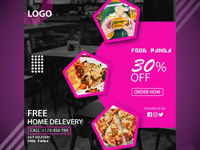Social post design branding typography
