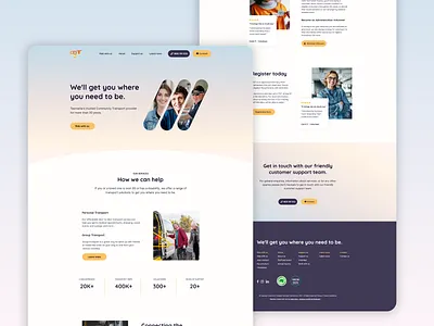 Website redesign for non-profit about branding business button color convert cta curved design digital footer gradient header hero ui ux warm web design webflow