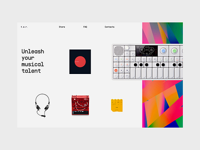 t.e.r. - an effortless way to create music. 🎹 landing page product page website