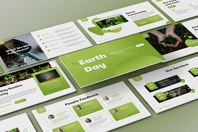 Earth Day – Environment Presentation Template clean design earth earth day gardening keynote template lookbook minimal pitchdeck powerpoint template presentation proposal slides
