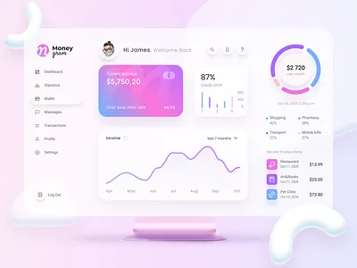 MoneyGram – Online Banking app blur clean crypto currency dashboard design exchange finance fintech light mockup money payment template trade ui ux wallet white