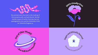 SuperMoon Brandmarks blue brand brand identity branding ethical feminine floral gen z lavender logo organic pink planet purple skincare snake space vegan