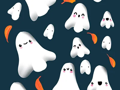 Spooktober Illustration art design digital digital art ghost graphic graphic design graphicdesign halloween illustration procreate