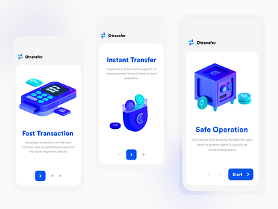 On Boarding / Cash App UI design 3d illustration adobe xd app design blue concept design figma flat illustration introduction minimal onboarding pay payment payment app paypal sketch transaction transfer ui