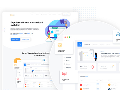 Landing page for Enterprise cloud application cloud enterprise enterprise cloud google suite web hosting