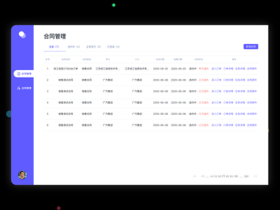智能合同后台 purple ui web