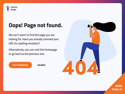 Daily UI #008 404 Page 404 404 page daily daily ui dailyui error ui