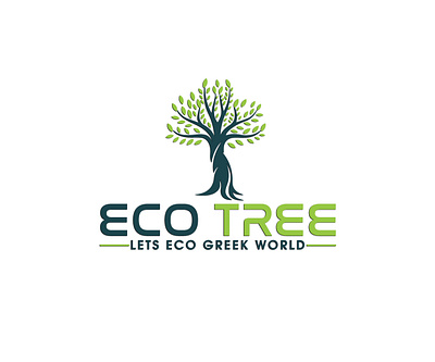 ECO TREE #flatminimalist #versatile animation art branding design illustration illustrator lettering logo type vector