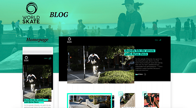 World Skate Blog blog clear skateboard skateboarder sport ui ui design uidesign uiux ux ux design uxdesign webdesign website