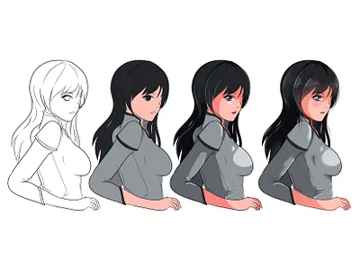 aura anime character designs friedenia illustration manga