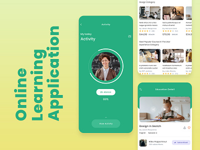 Latest Online Learning Platform UI Design app design app development education education app elearning learning app learning platform mobile app mobile app design online learning uiux ux ui