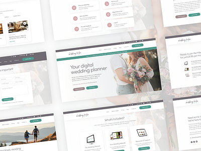 The Wedding Tribe design homepage interface landing page ui web web design website website design