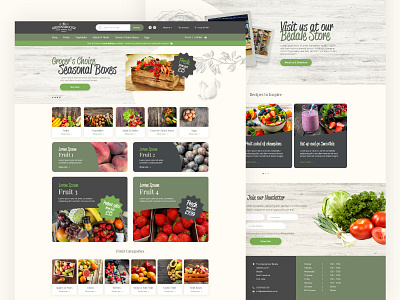 The Greengrocer - Web Design design homepage interface landing page ui web web design website website design
