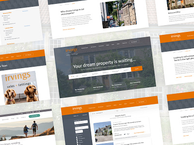 Irvings - Web Design design homepage interface landing page ui web web design website website design