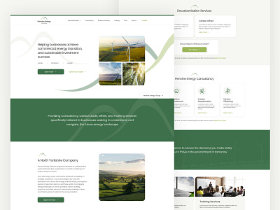 Pennine Energy Group design homepage interface landing page ui web web design website website design