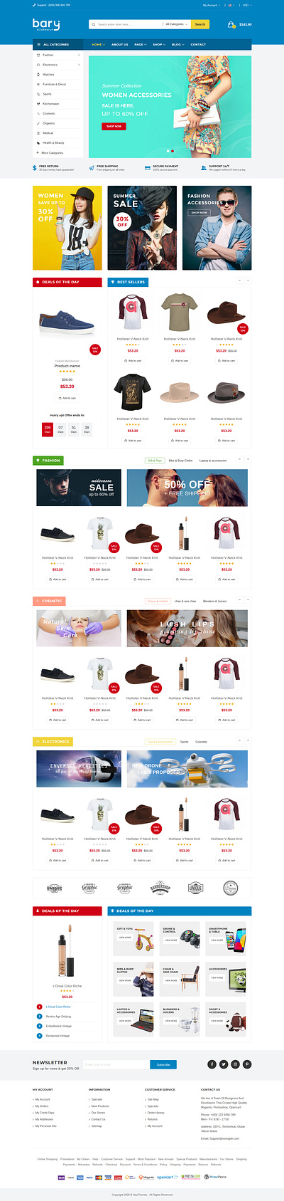 Bary - Responsive eCommerce HTML Template accessories bootstrap clean digital digital products ecommerce electronic html electronics electronics parts electronics shop gadgets html5 modern products responsive store