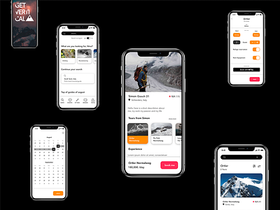 GetVertical app branding design minimal ui ux web