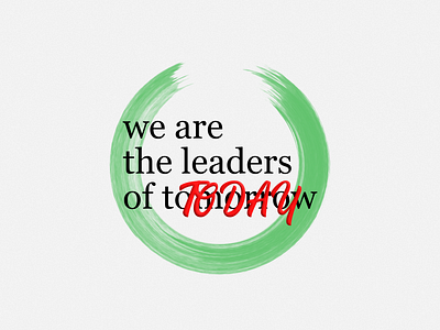 Leaders of today affinitydesigner branding design illustration typography vector