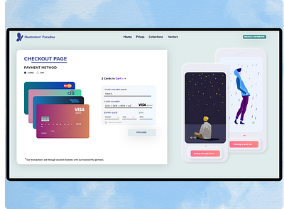 Credit/Debit Card Product Checkout Webpage adobexd clean dailyui design design 2020 graphic design illustration indian designer minimal mobile app modern ui design neumorphism ui ux