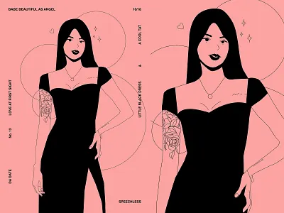 Babe from the past abstract character character design composition girl girl character girl illustration illustration laconic lines minimal poster poster art sexy