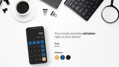 (2020) Calculator UI Design android app design calculator daily ui dailyui dailyuichallenge day004 design ui