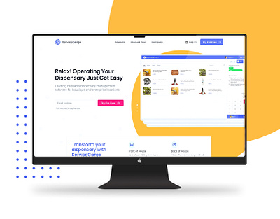 Service Ganja - Home Page design typography ui ui design ux website design