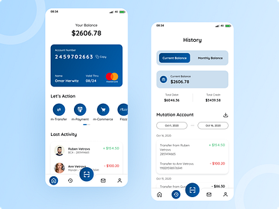 Mobile Banking App app bank bank app design mobile app mobile banking ui ui design uiux ux