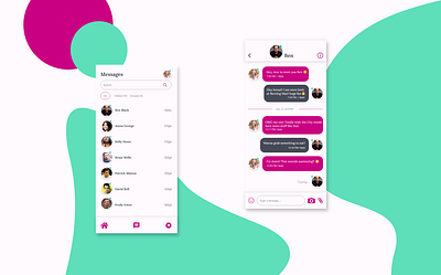 Daily UI 013 - Direct Messaging adobe xd app daily 100 challenge dailyui dailyuichallenge design ui ux