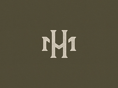 Modern Huntsman Monogram branding design illustration logo modern huntsman monogram symbol texture typography