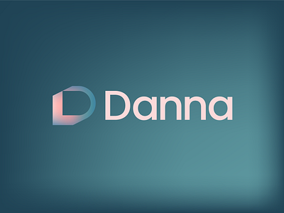 Danna | Logo design 2d 2d logo 3d effect brand identity branding branding and identity business card design d letter d letter logo gradient identity branding logo design branding logodesign logotype