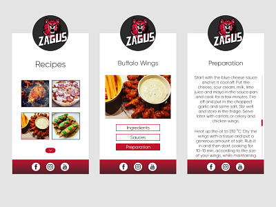 Recipe by Zagus! #tryit #Zagus adobexd daily 100 challenge daily ui daily100challenge dailyui dailyui040 dailyuichallenge ui web webdesign website design