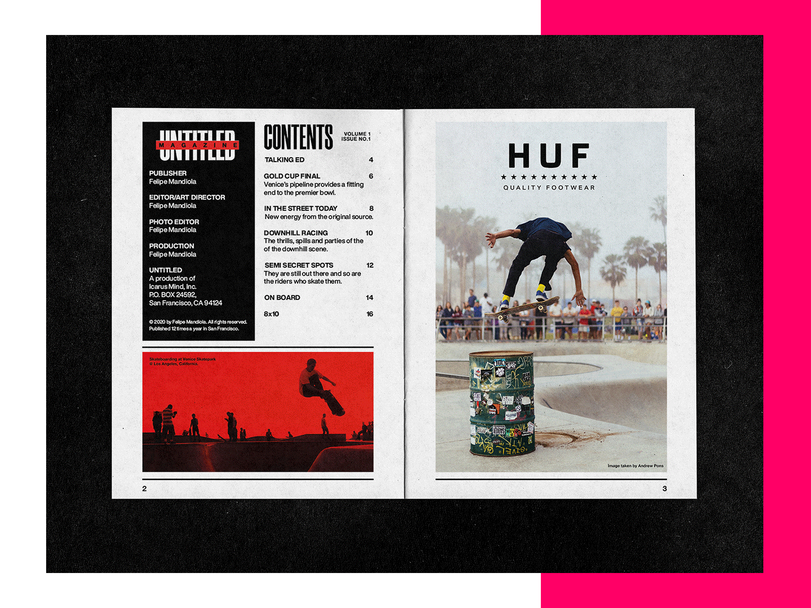 Untitled Magazine 2.0 clean design flip graphic design huf logo logos nike nyjah ollie skate skateboard skateboardign skateboarding skateboards streetwear vans xgames