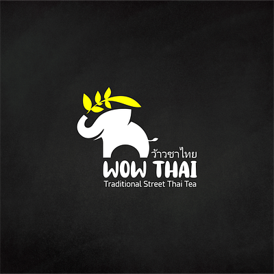 Thai Tea Logo branding design flat graphic design illustration illustrator logo minimal vector