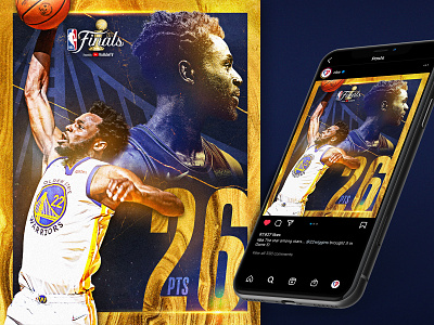 Andrew Wiggins - 26 PTS adobe photoshop basketball creative golden state warriors graphic design nba photoshop social media typography