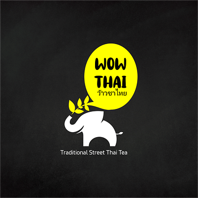 Thai Tea Logo 2 branding design flat graphic design icon illustration illustrator logo minimal vector