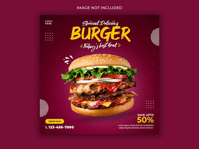 Food social media post banner template banner brand branding design designs food banner graphicdesign instagram post template