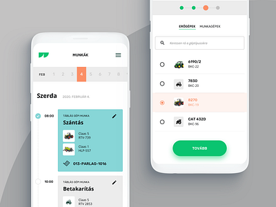 Agrovir Works app concept agriculture app clean colorful