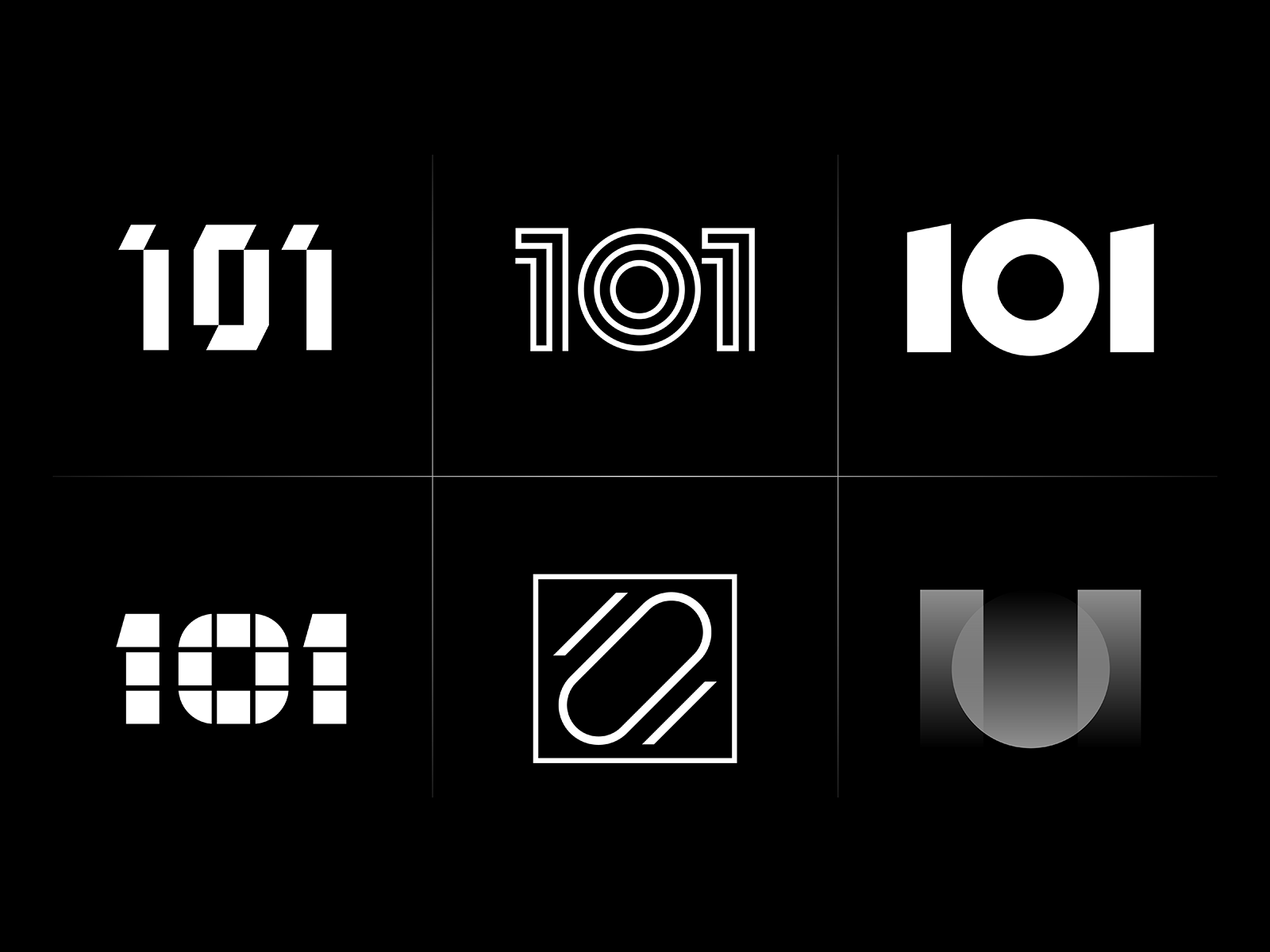 One-Oh-Won 0 1 brand branding identity logo numbers zero