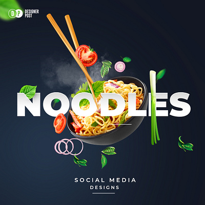 Noodiles branding illustration manipulation