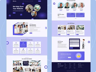 Modern agency website UI agency business corporate