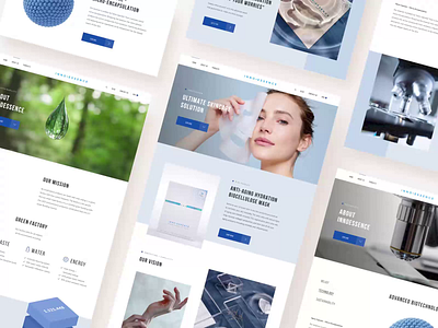 InnoEssense branding corporate design design grid identity interface layout typography ui ux website