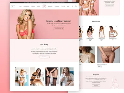 Lingerie Forever London design e commerce design e commerce shop e commerce website online store shopify shopify store web website website design