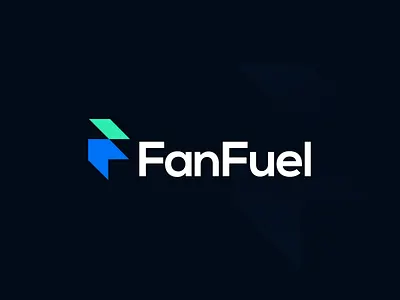 FanFuel abstract logo arrow arrow logo branding digital f letter f letter logo f logo fan influencer letterforms logomarks monogram negative space simple logo