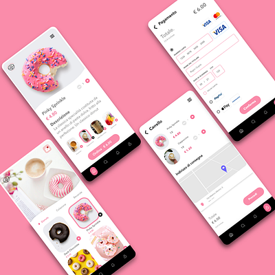 Donut adobe xd app branding design minimal ui userexperience userinterface ux