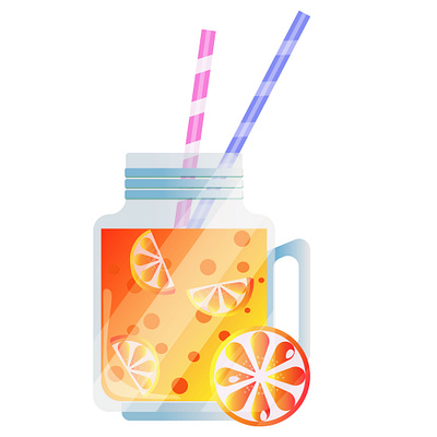 Lemonade animation art design icon illustration logo vector