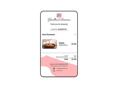 46. Invoice adobexd dailyui design invoice